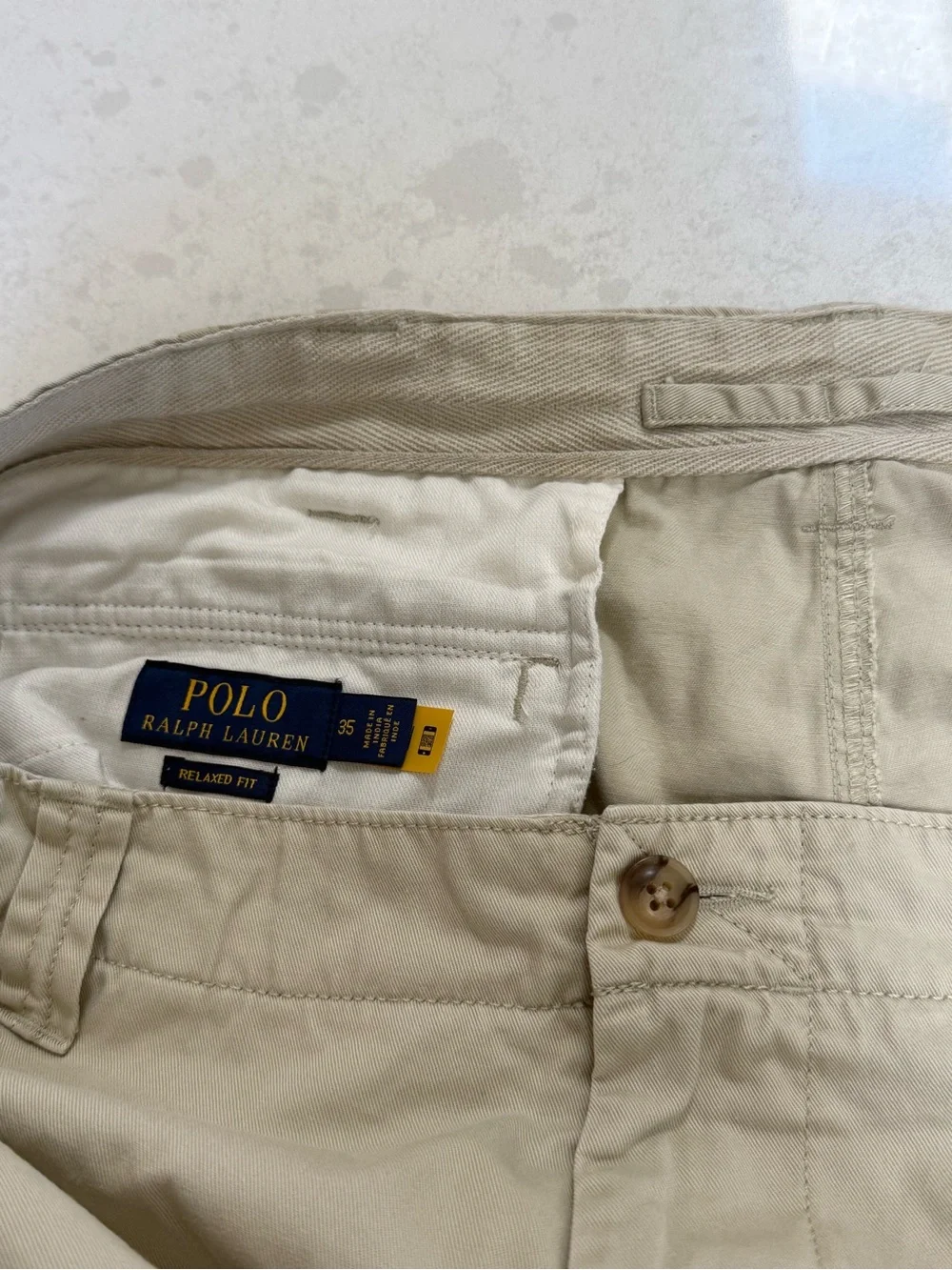 Polo Ralph Lauren Men’s Relaxed Fit Cargo Shorts Light Tan / Khaki - Size 35 9.5